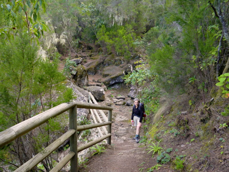 Auf dem Wasserweg im Barranco Madre del Agua.