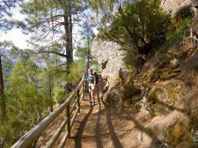 Auf dem Wasserweg im Barranco Madre del Agua.