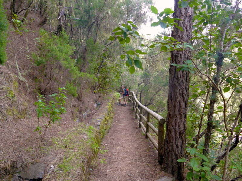 Auf dem Wasserweg im Barranco Madre del Agua.