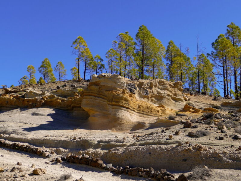 Die erste Bimssteinformation.