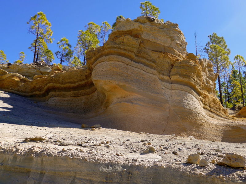 Die erste Bimssteinformation.