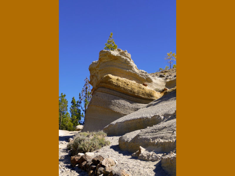 Die erste Bimssteinformation.