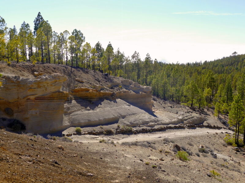 Die erste Bimssteinformation.