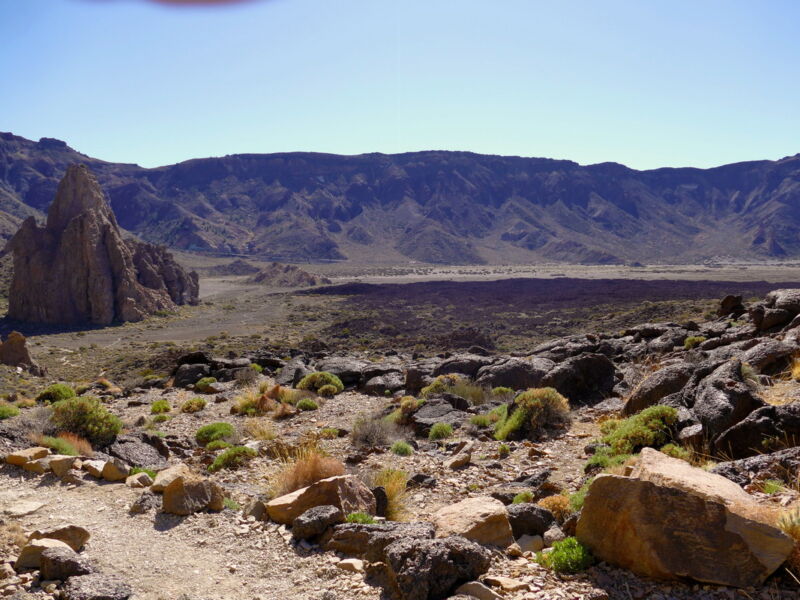 La Catedral und Llano de Ucanca.
