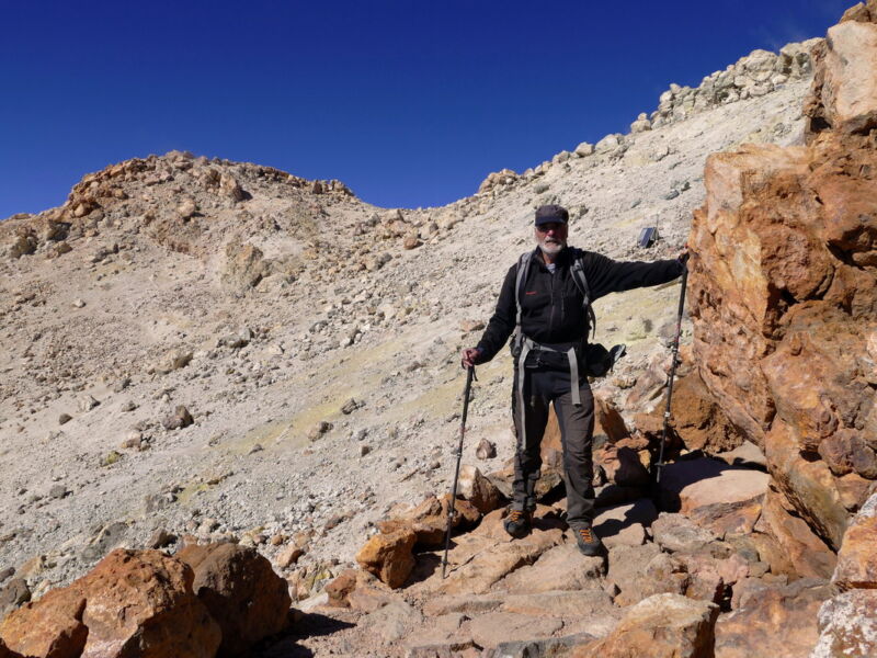 Kurz vor dem Gipfel.