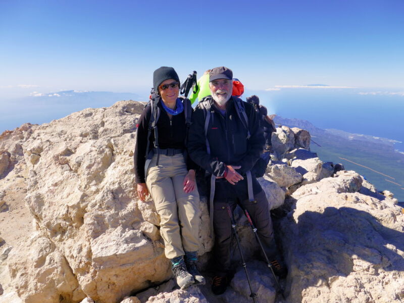 Auf dem Gipfel - wir haben es geschafft.