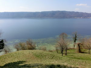 Blick auf den Bodensee und Bodman.