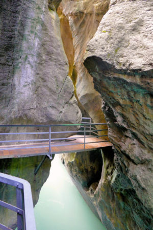 In der Aareschlucht.