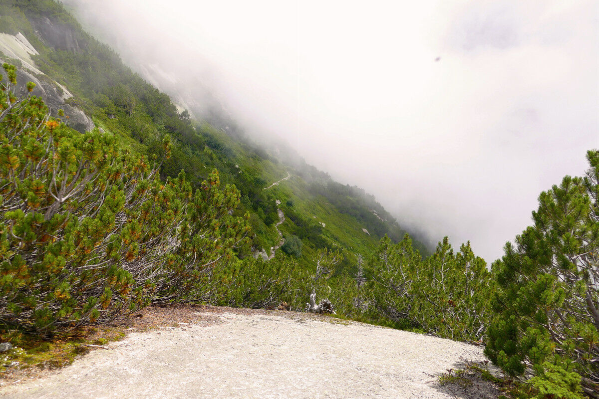 Abstieg ins Ungewisse.