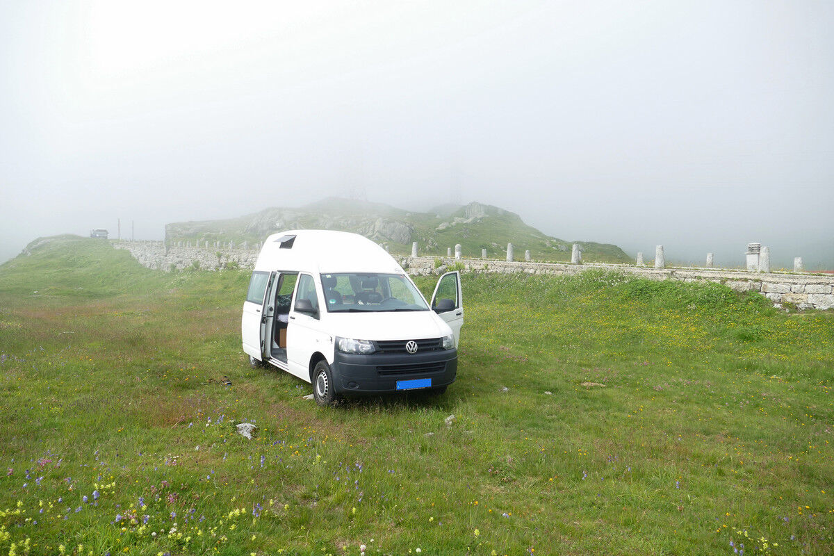 An der alten Gotthardpass-Straße haben wir übernachtet.