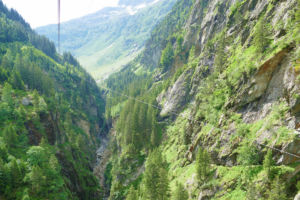 Blick auf die Triftwasser-Schlucht.