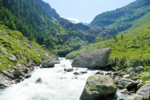 Aufstieg zur Triftbrücke.