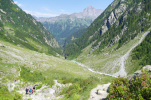 Aufstieg zur Triftbrücke.