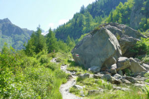 Aufstieg zur Triftbrücke.