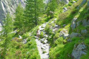Aufstieg zur Triftbrücke.