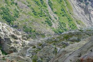 Erster Blick auf die Triftbrücke.
