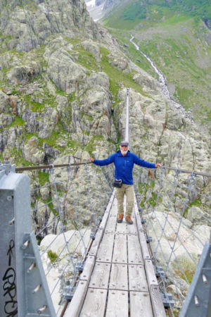 Auf der Triftbrücke.