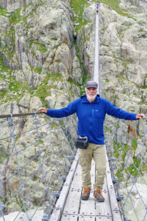 Auf der Triftbrücke.