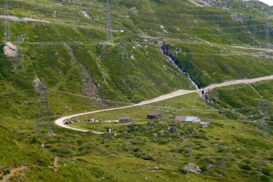 Blick auf die Alp Cruina.