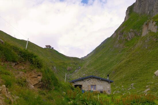 Aufstieg zur Capanna Corno Gries.