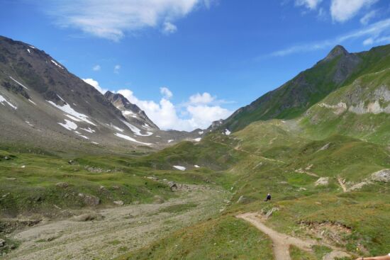 Blick zum Cornopass.
