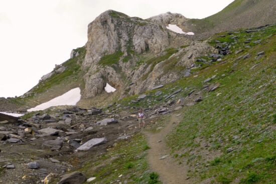 Aufstieg zum Cornopass.