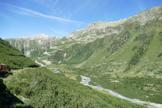 Blick auf die Grimselstraße.