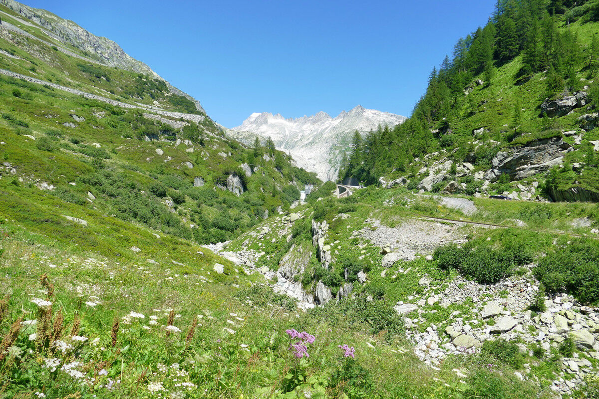 Blick Richtung Rhonegletscher.