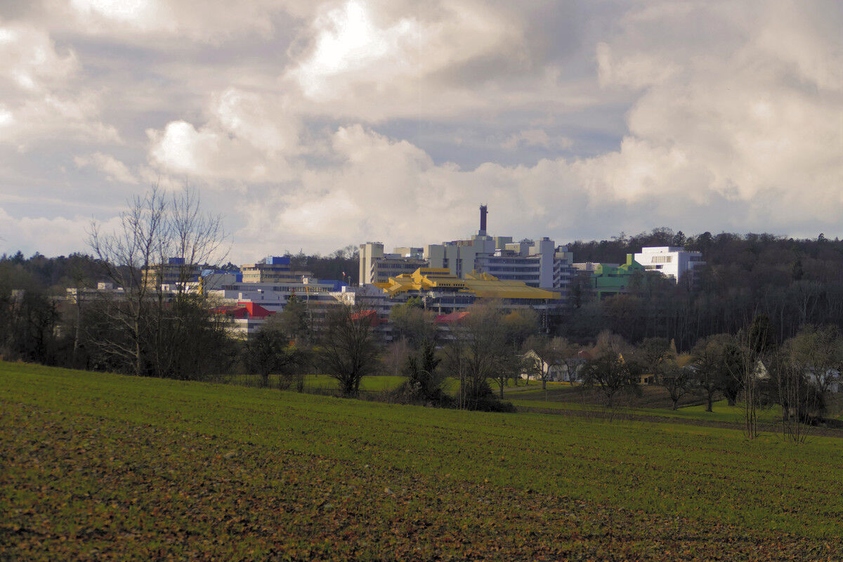 Blick auf die Uni.