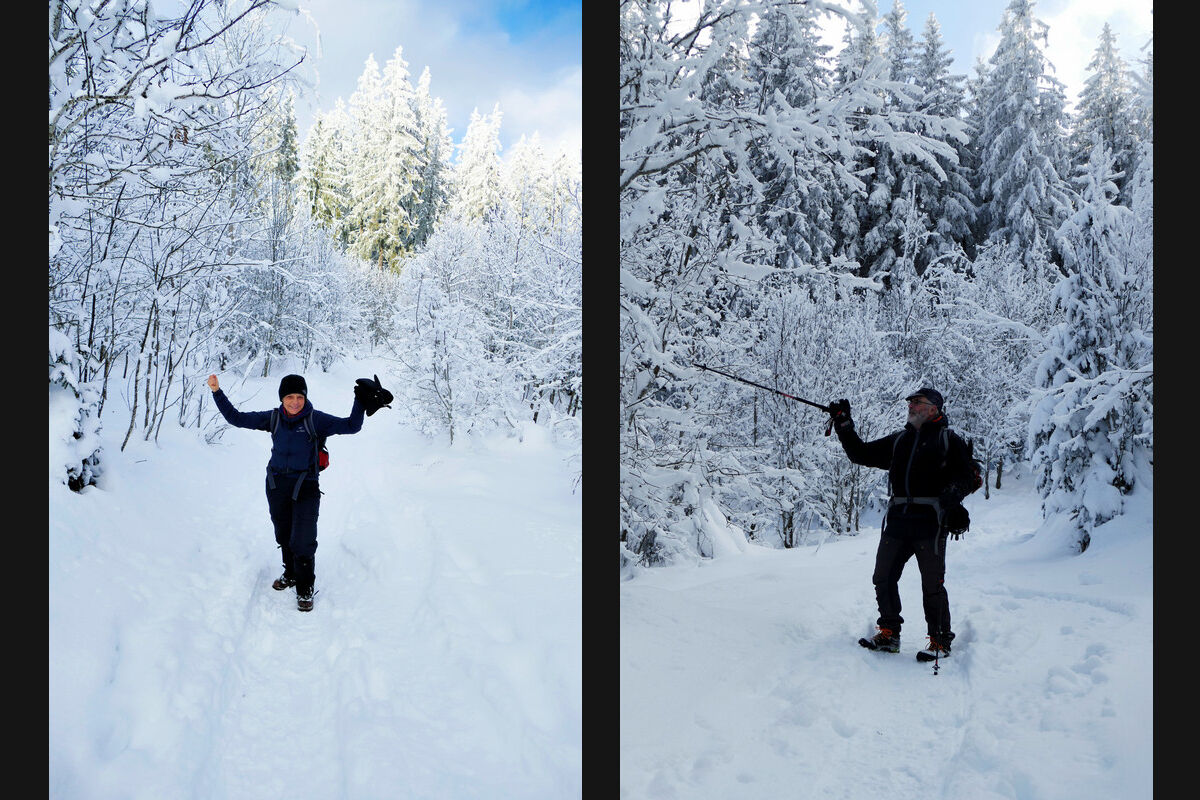 Auf dem Weg abwärts nach Saig.
