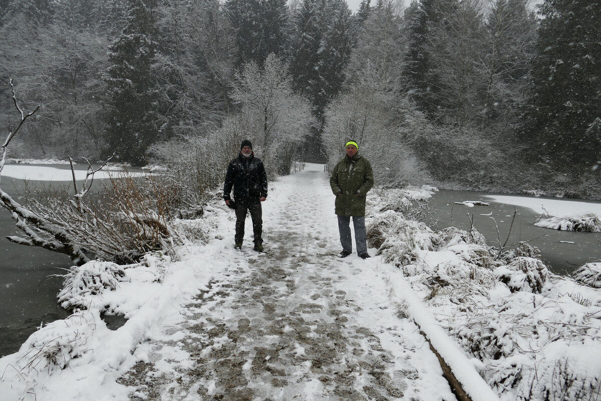 Auf der Landbrücke.