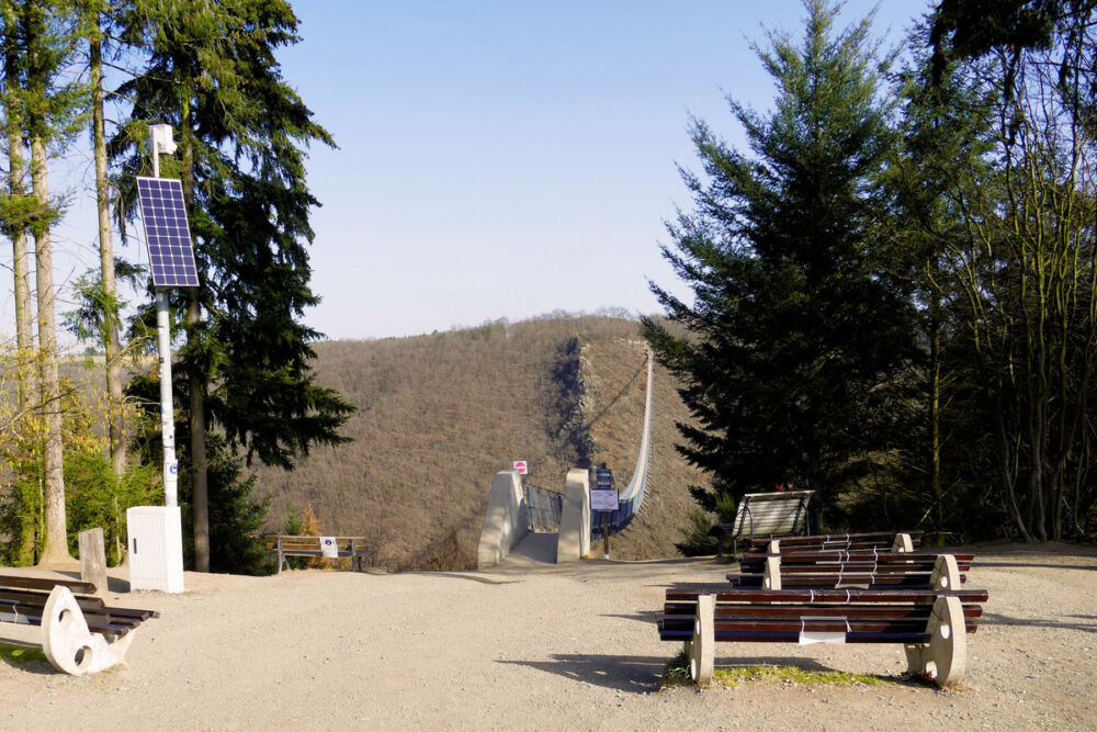 Sosberger Brückenkopf - hier steht auch die Webcam.