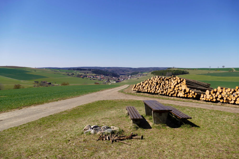 Blick auf Leipferdingen.
