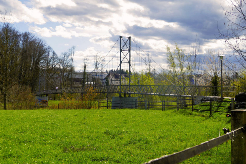 Ganggelisteg von der Weinfelderseite aus.