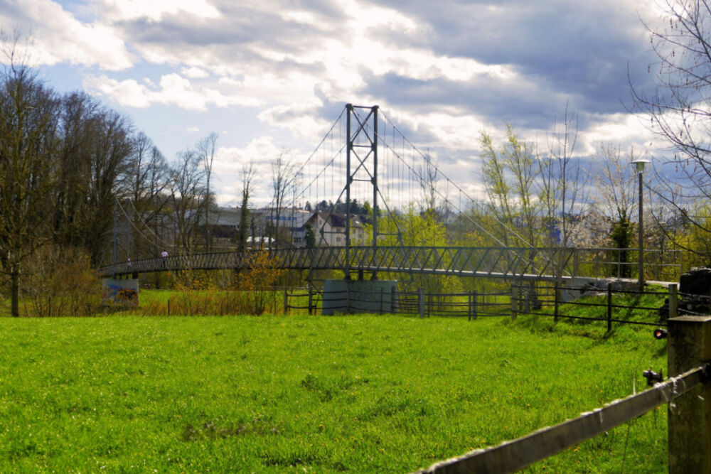 Ganggelisteg von der Weinfelderseite aus.