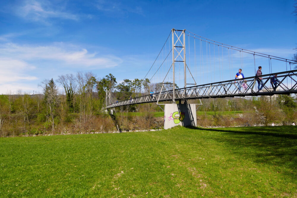 Ganggelisteg von der Bussangerseite aus.