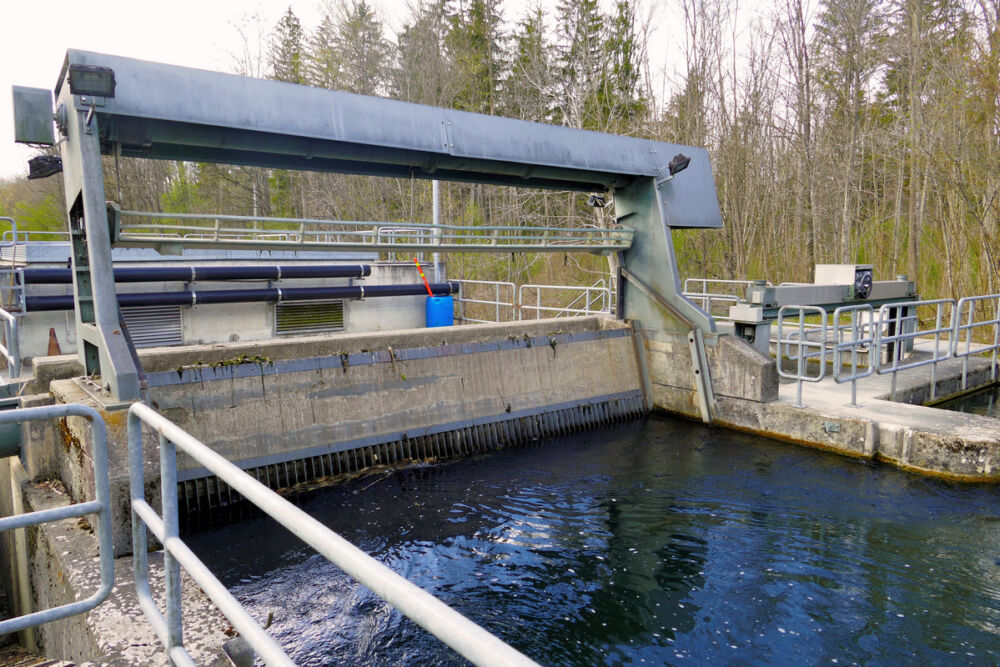 Stauwehr an der Thur.