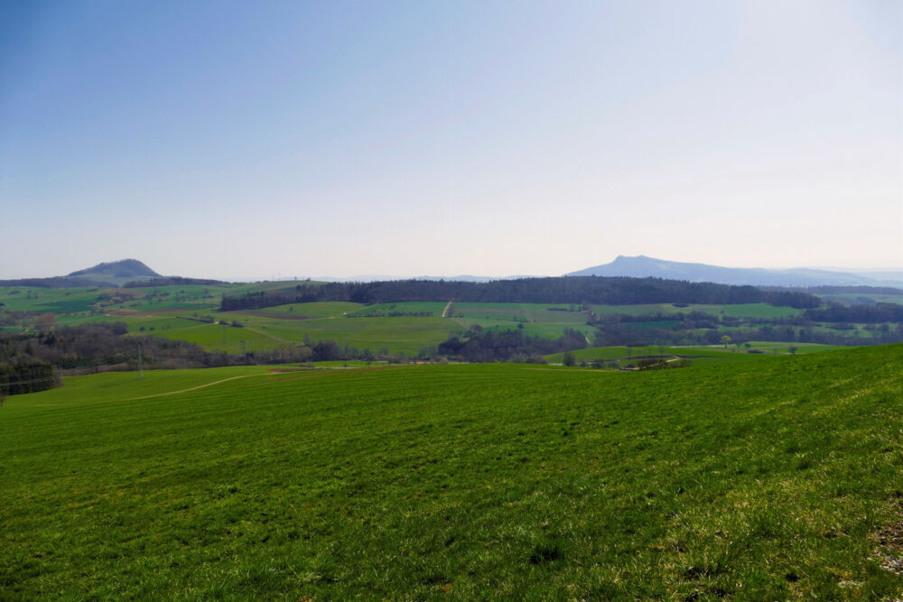 Hohenhewen (links) und Hohenstoffeln (rechts).