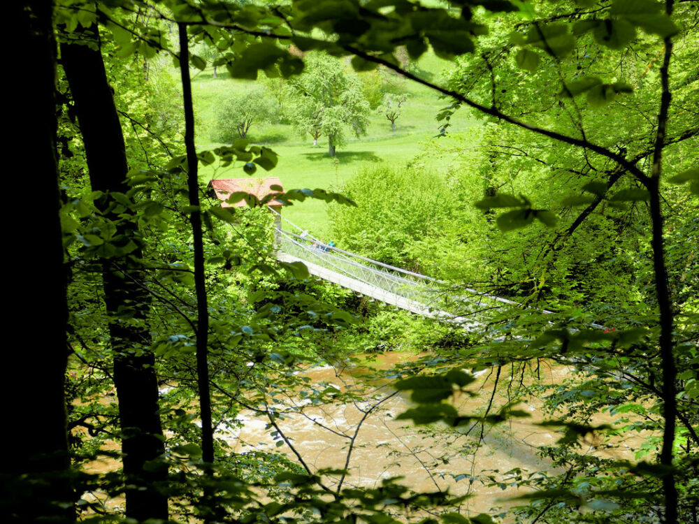 Hängebrücke Flunauer Steg.