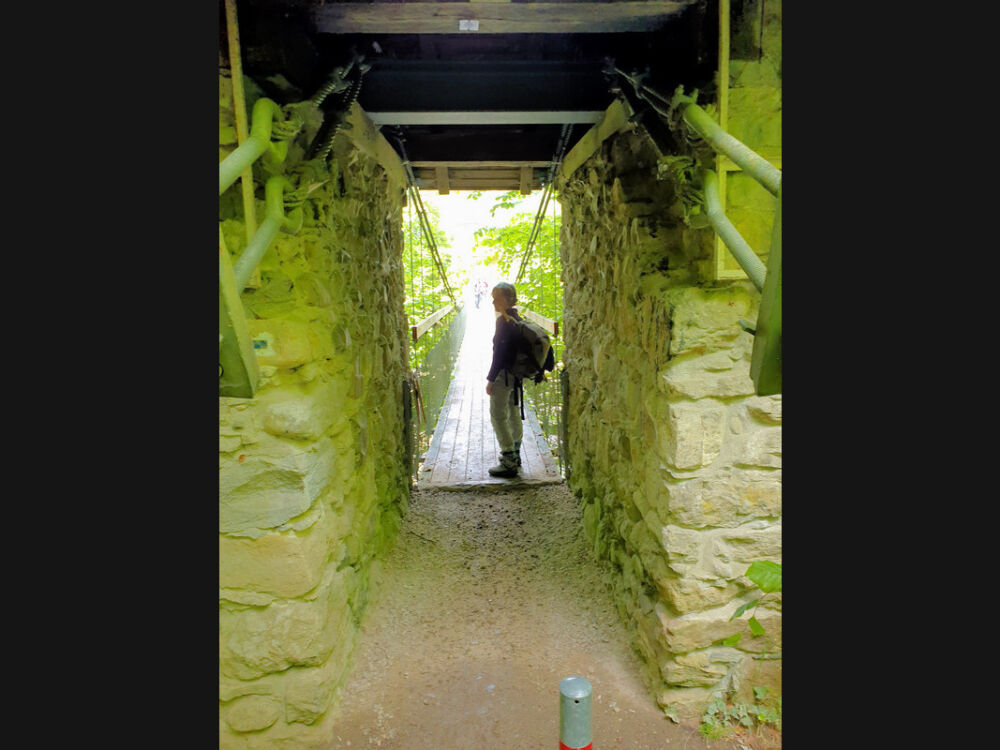 Hängebrücke Flunauer Steg.