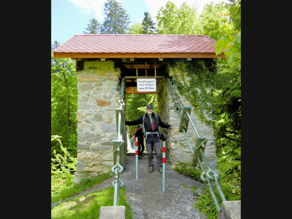 Hängebrücke Flunauer Steg.