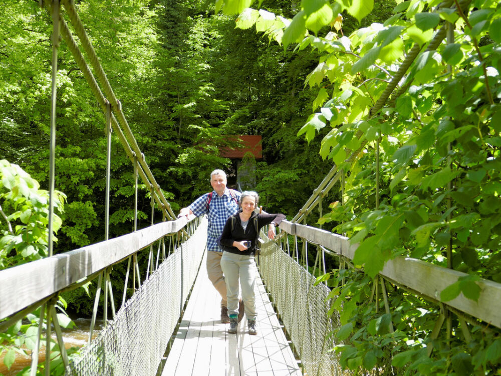 Hängebrücke Flunauer Steg.