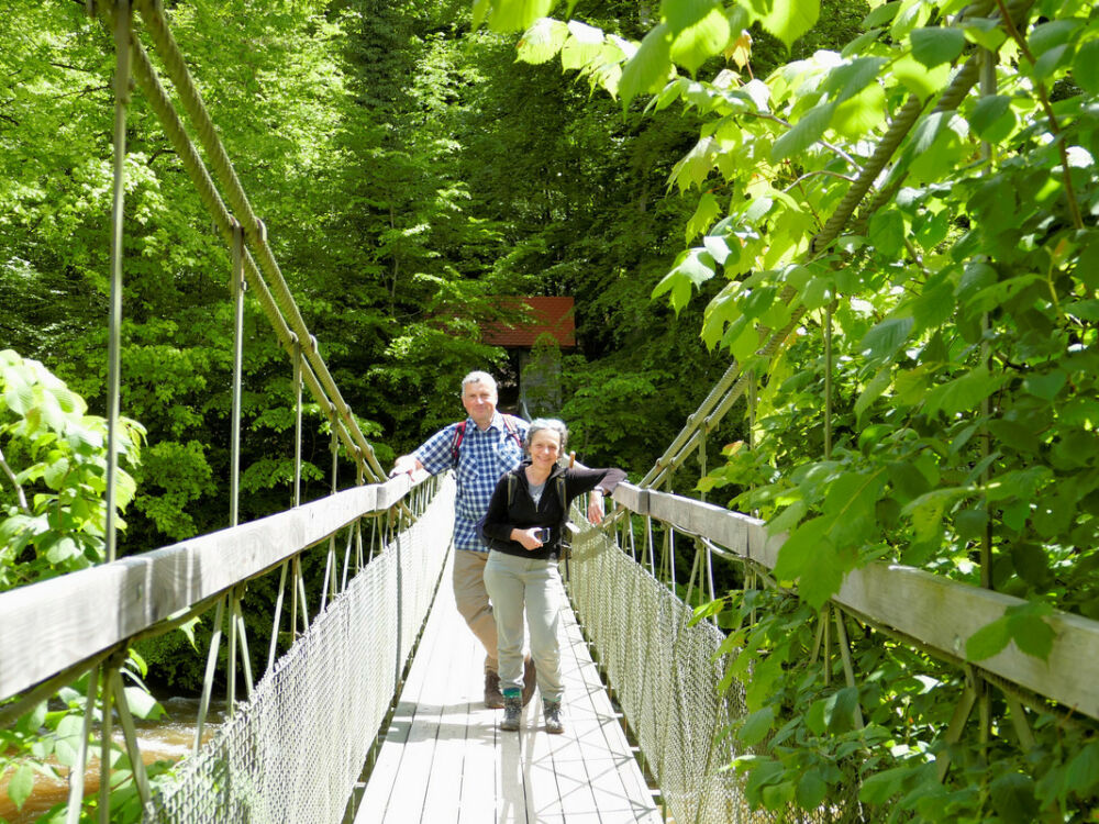 Hängebrücke Flunauer Steg.
