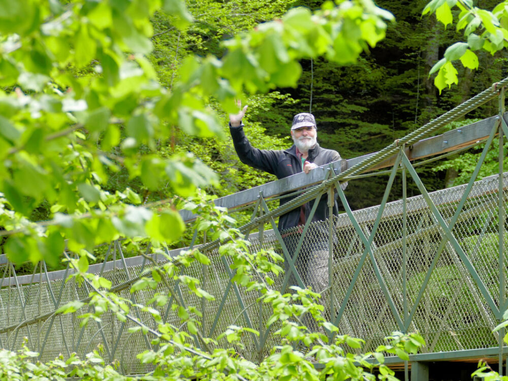 Hängebrücke Flunauer Steg.