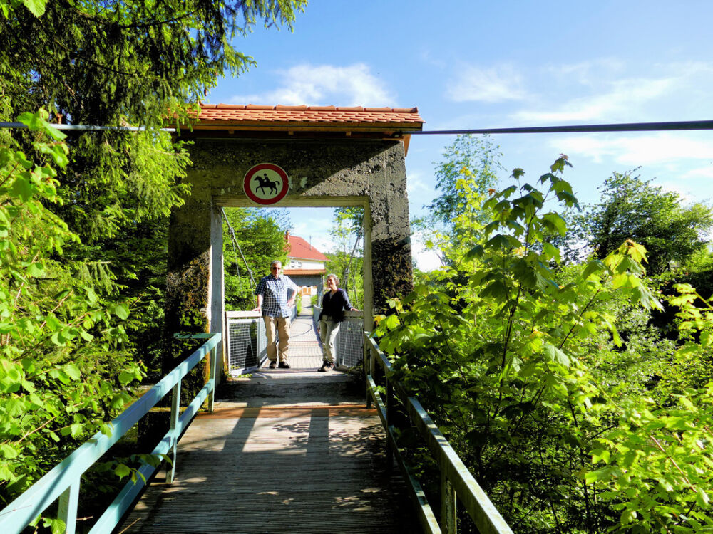 Hängebrücke bei Heggelbach.