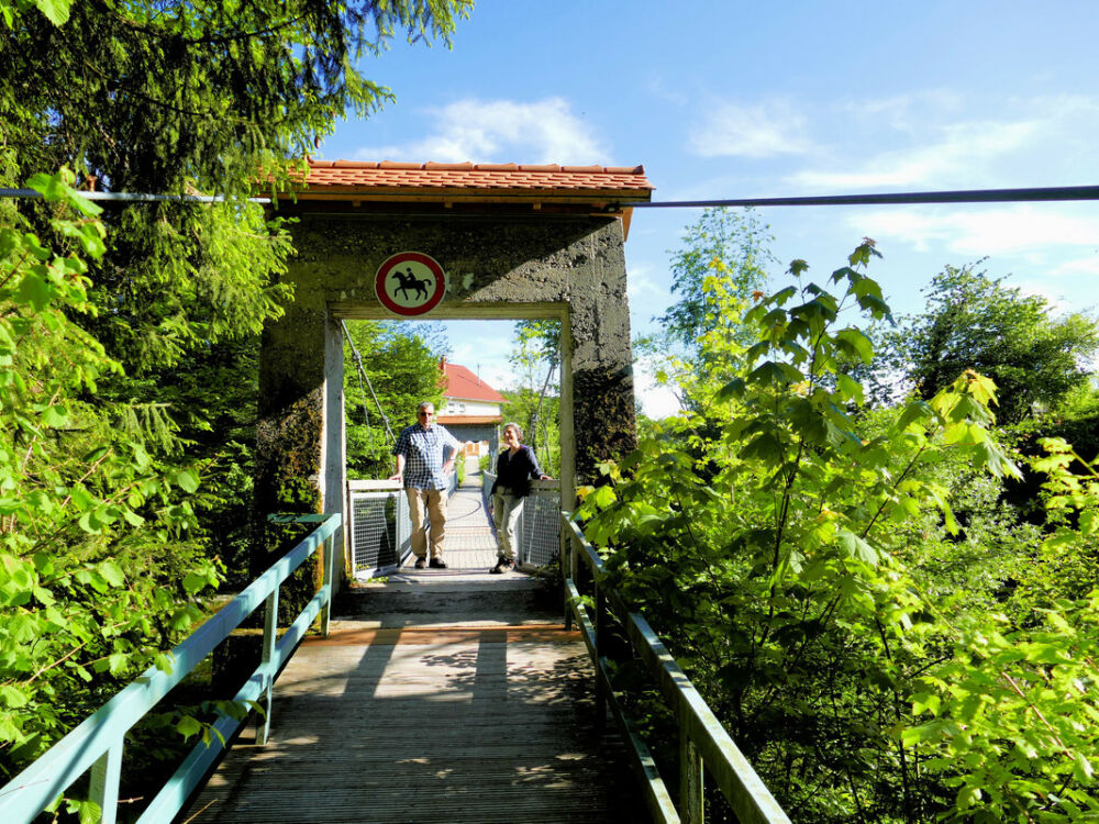 Hängebrücke bei Heggelbach.