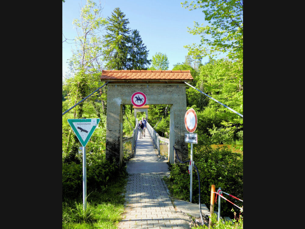 Hängebrücke bei Heggelbach.