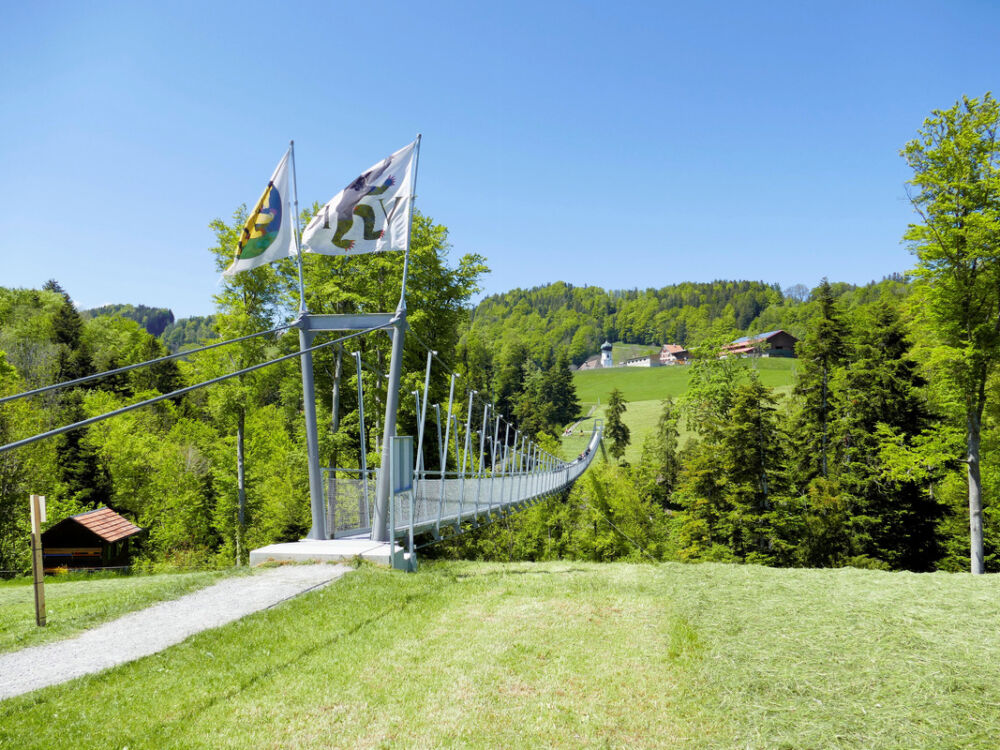 Hängebrücke Grub (AR) - Grub (SG).