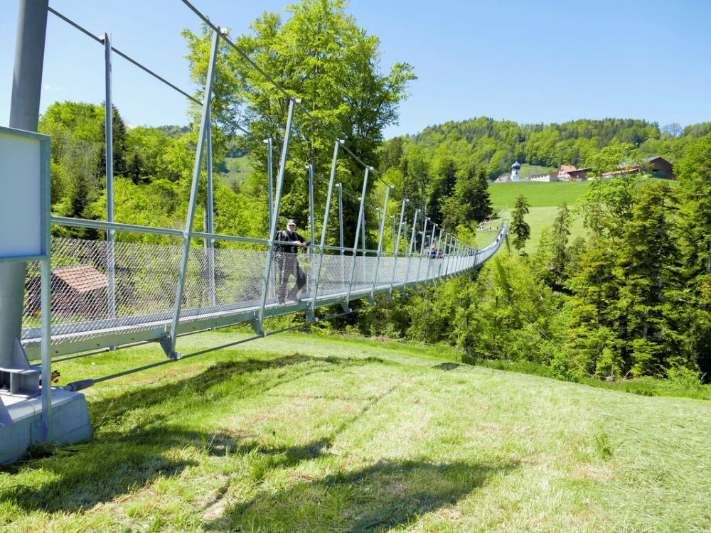 Hängebrücke Grub (AR) - Grub (SG).
