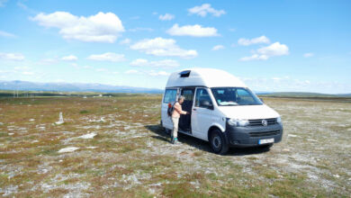 Wir starten mit der Wanderung vom Parkplatz aus.